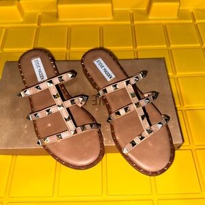 Steve Madden Tan Studded Women's Sandals